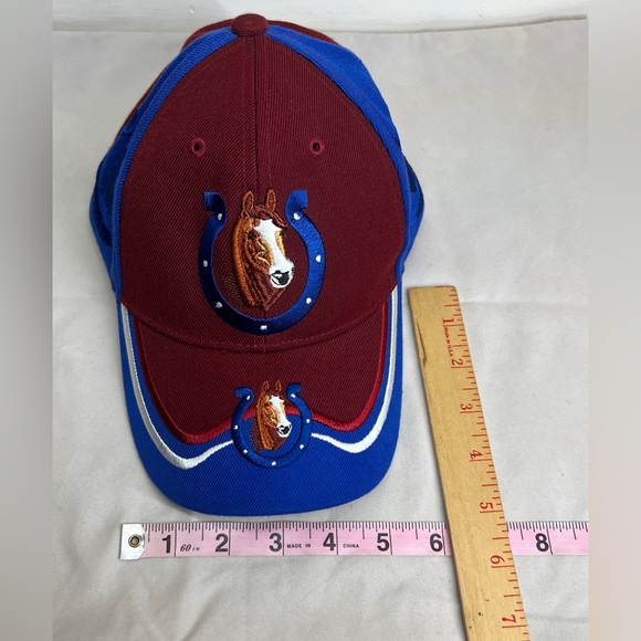 August Sportswear men’s Lucky Horse Shoe Embroidered hook & loop Baseball Cap - Picture 13 of 16